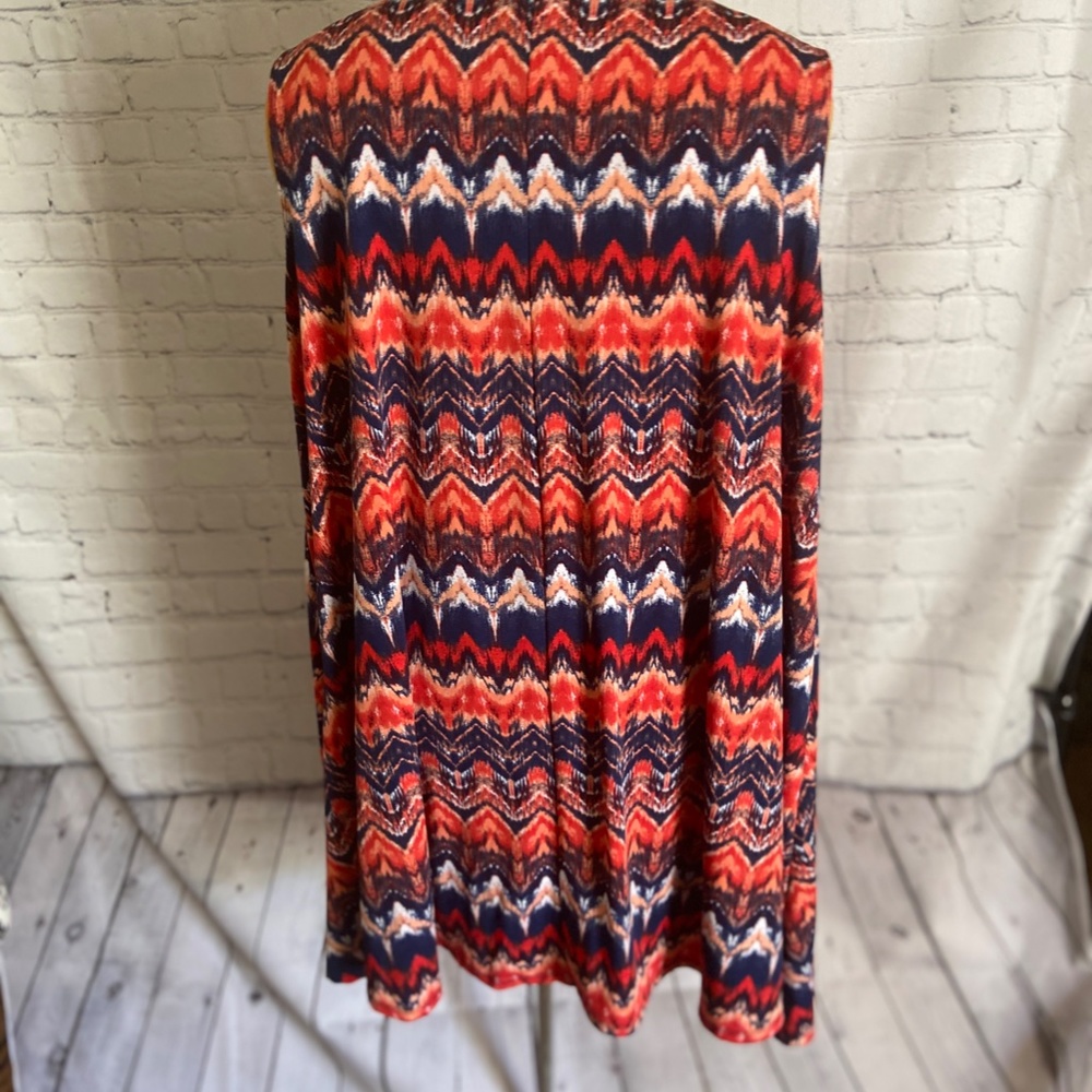 Ladies Womens Plus size 3X red blue dress - Picture 6 of 8